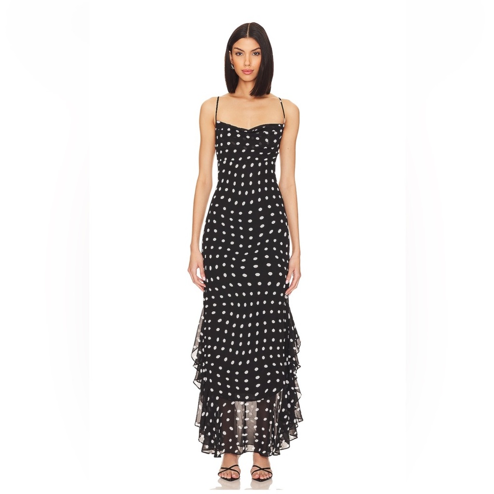 LPA Black and White Polka Dot Dress - Picture 2 of 8